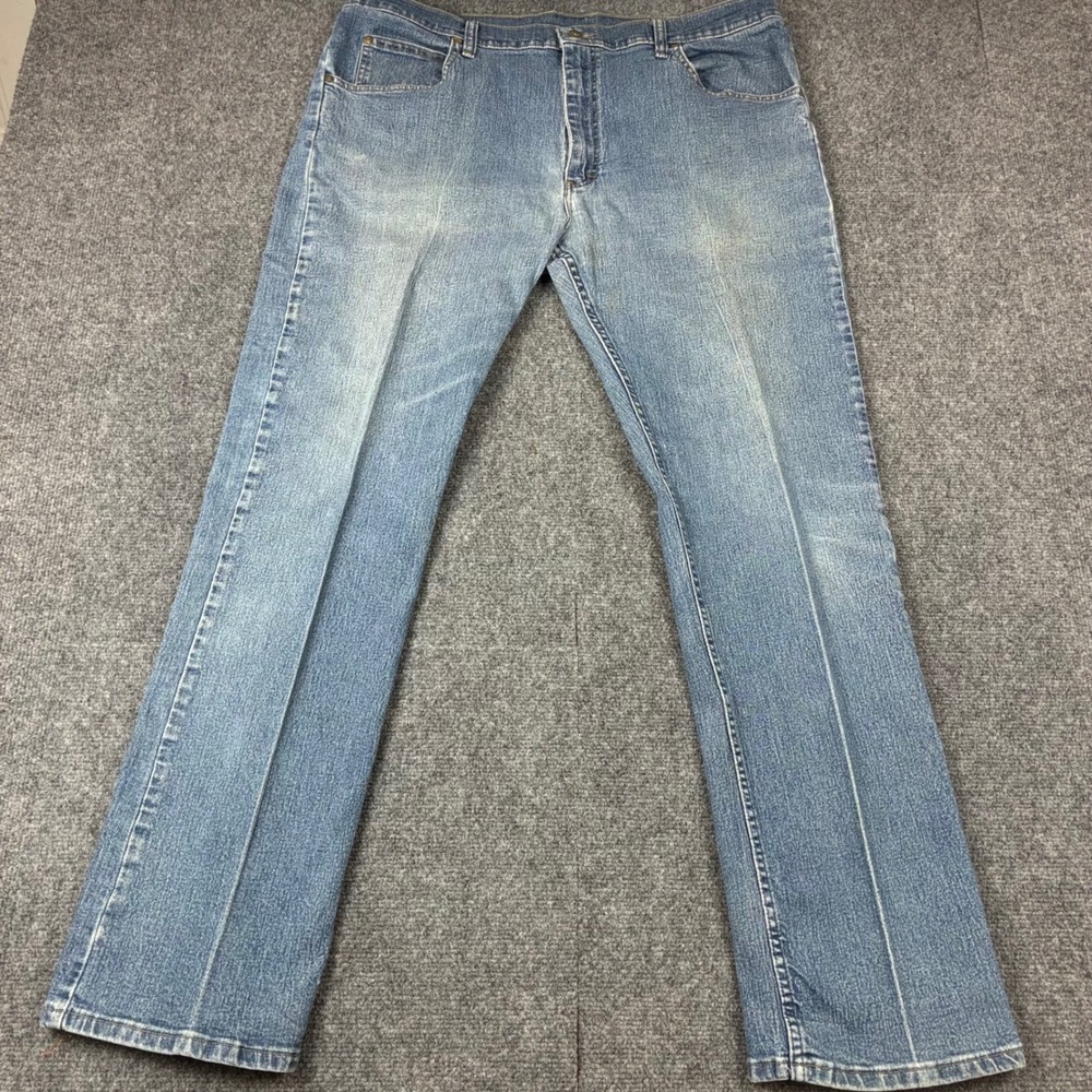 VTG Genuine Dickies Mens Size 38x32 Straight Leg Jeans Medium Wash Stretch Denim